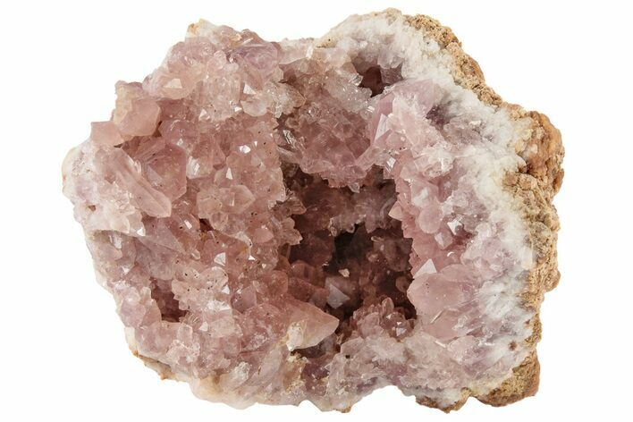 2.5" Beautiful, Pink Amethyst Geode Section - Argentina